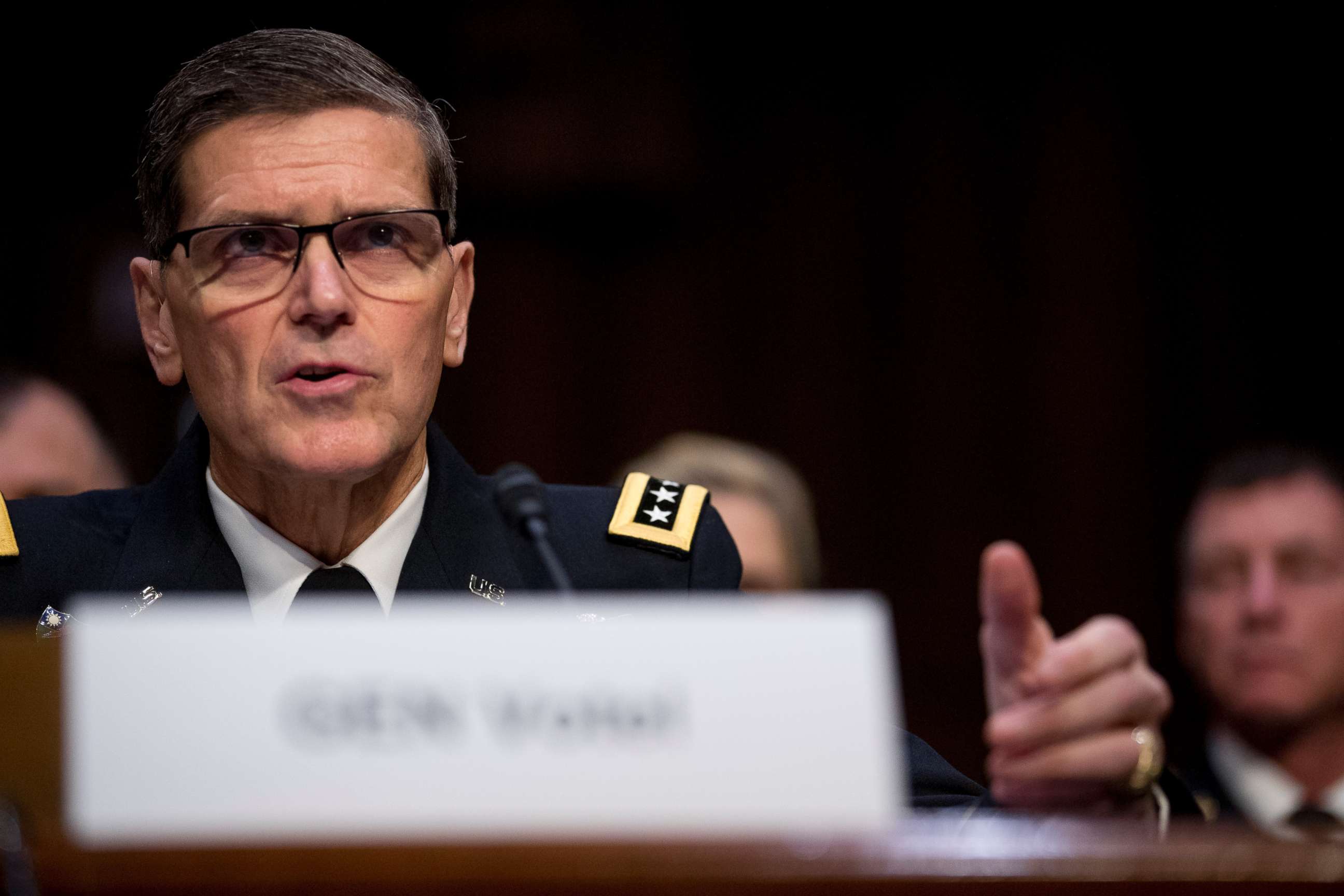 PHOTO: U.S. Central Command Commander Gen. Joseph Votel appears at a Senate Armed Services Committee hearing on Capitol Hill, Feb. 5, 2019.