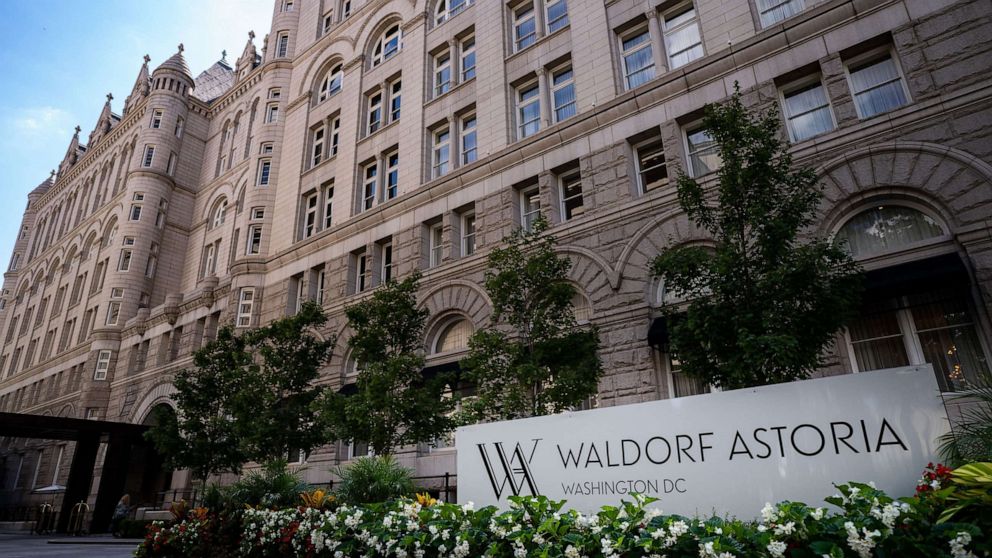 PHOTO: The Waldof Astoria, the former Trump International Hotel at the Old Post Office Building on Aug. 18, 2022 in Washington, DC.
