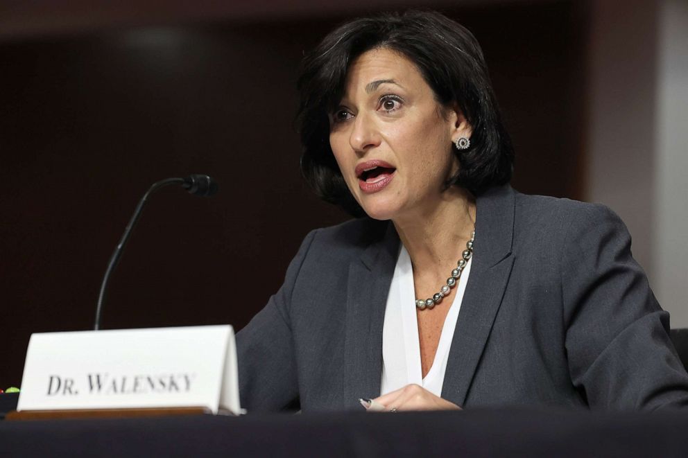 PHOTO: Centers for Disease Control and Prevention Director Rochelle Walensky testifies before the Senate Health, Education, Labor and Pensions hearing on "Next Steps: The Road Ahead for the COVID-19 Response" in Washington, D.C., Nov. 4, 2021.