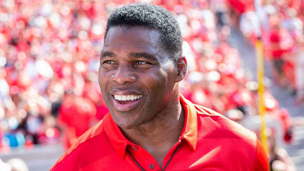 PHOTO: In this Sept. 7, 2019 file photo Georgia alum Herschel Walker on the sidelines during a game between Murray State Racers and University of Georgia Bulldogs at Sanford Stadium on in Athens.