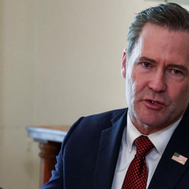 President Donald Trump announced he's nominating Michael Waltz to be U.S. ambassador to the United Nations, while Secretary of State Marco Rubio will serve as interim national security adviser.