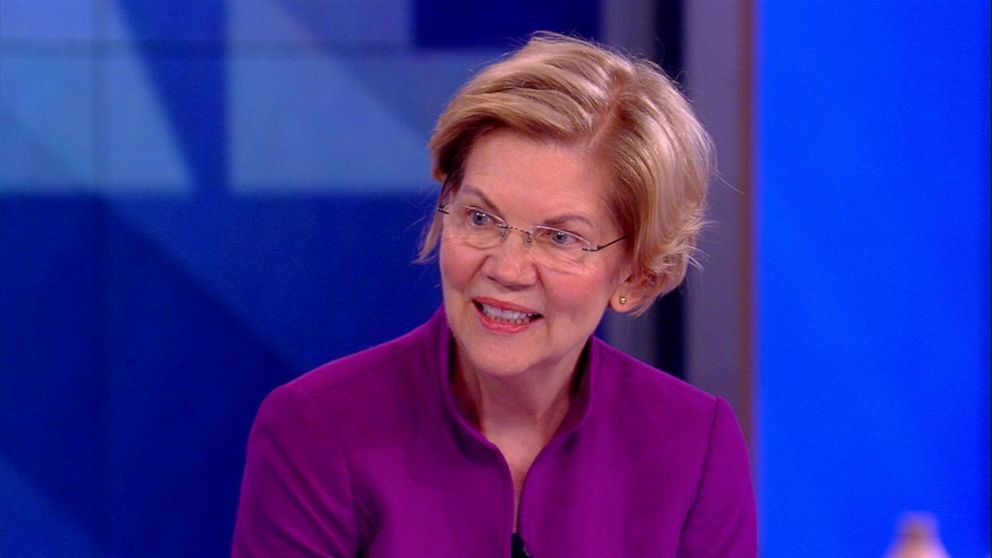 Democratic presidential candidate Elizabeth Warren on "The View," May 30, 2019.