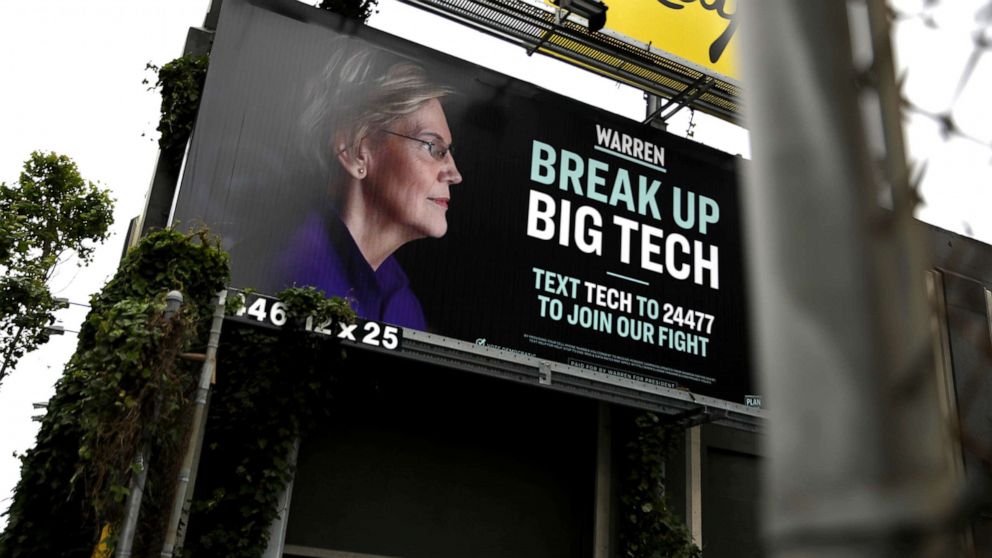 In audio leaked Tuesday, the Facebook CEO said he would take on and win a legal battle against Sen. Elizabeth Warren's plan to break up tech conglomerates.