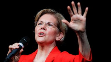 PHOTO: Democratic presidential candidate Sen. Elizabeth Warren, D-Mass., speaks during a campaign stop, May 11, 2019, in Cincinnati.