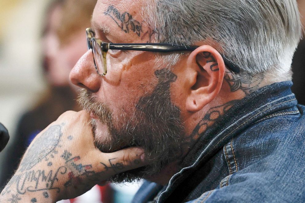 PHOTO: Jason Van Tatenhove, who served as national spokesman for the Oath Keepers and as a close aide to Oath Keepers founder Stewart Rhodes,appears for testimony in Washington, July 12, 2022.