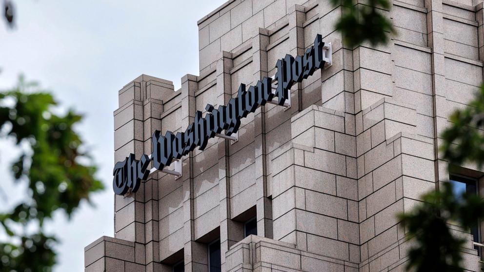 PHOTO: In this June 27, 2024, file photo, The Washington Post building is shown in Washington, D.C.