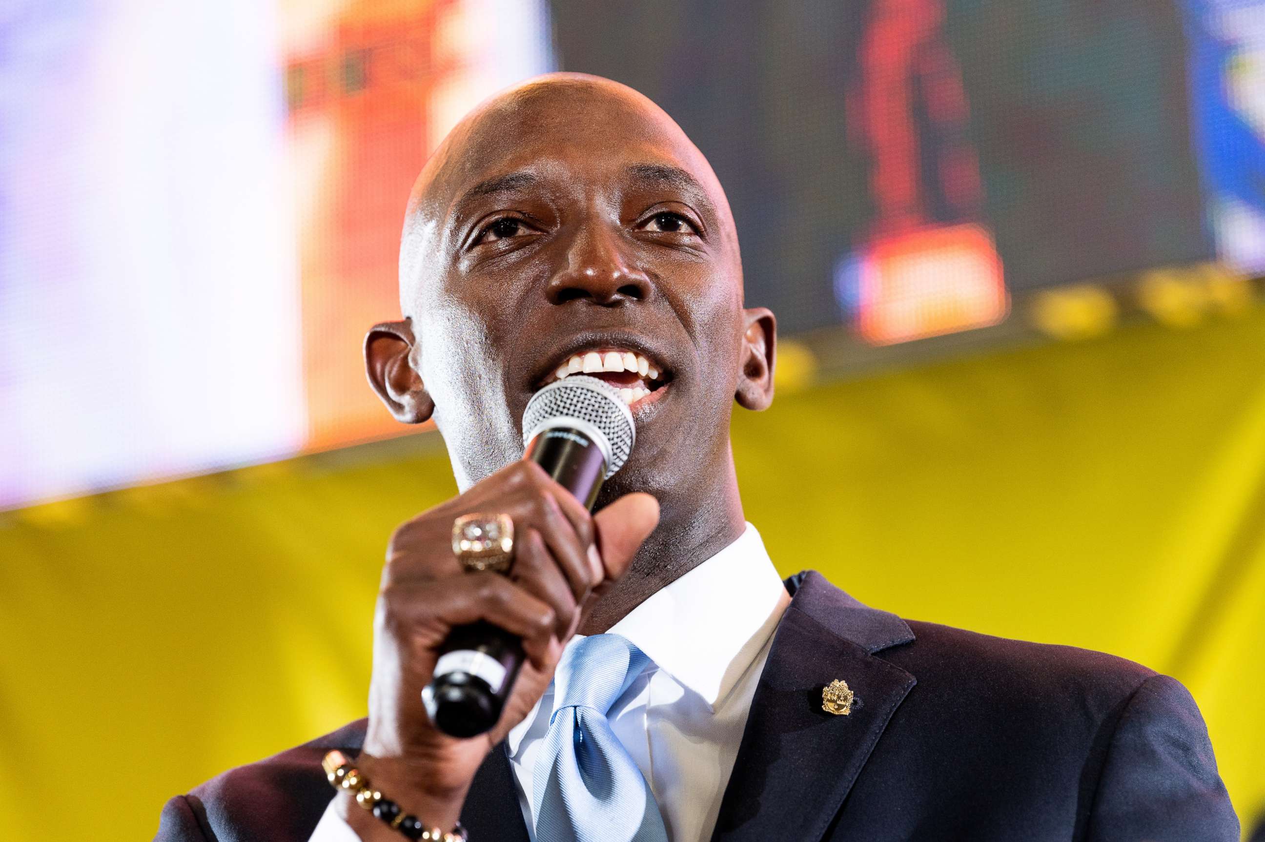 PHOTO: Wayne Messam speaks at the Poor Peoples Moral Action Congress taking place at Trinity Washington University in Washington, DC on June 17, 2019.