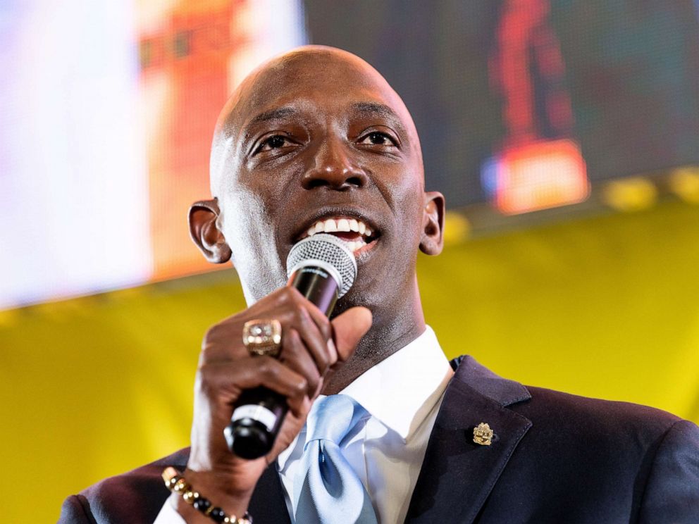 PHOTO: Wayne Messam speaks at the Poor Peoples Moral Action Congress taking place at Trinity Washington University in Washington, DC on June 17, 2019.