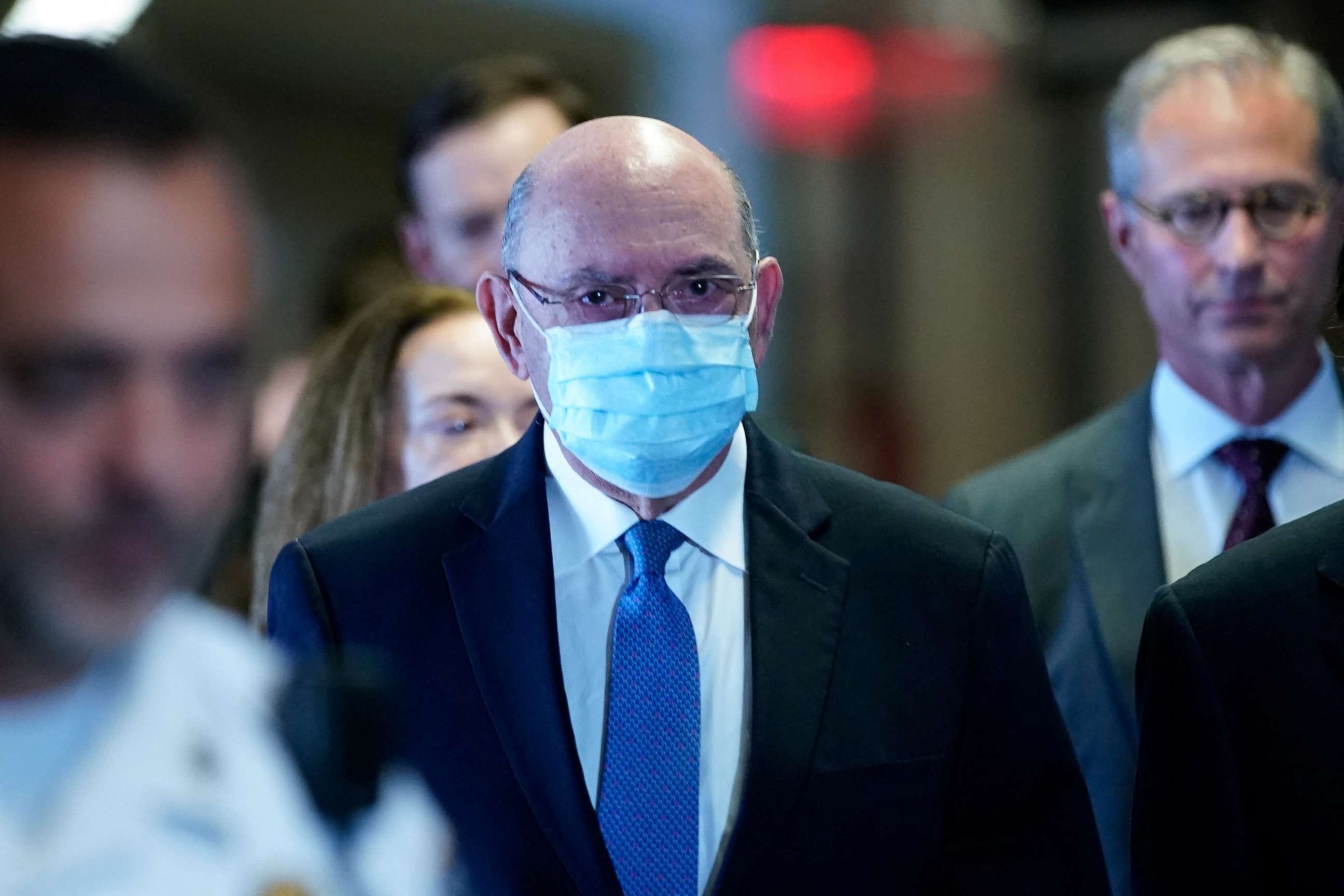 PHOTO: Allen Howard Weisselberg, the former Trump Organization CFO, arrives for a hearing at the New York State Supreme Court in the Manhattan borough of New York City, Aug. 18, 2022.