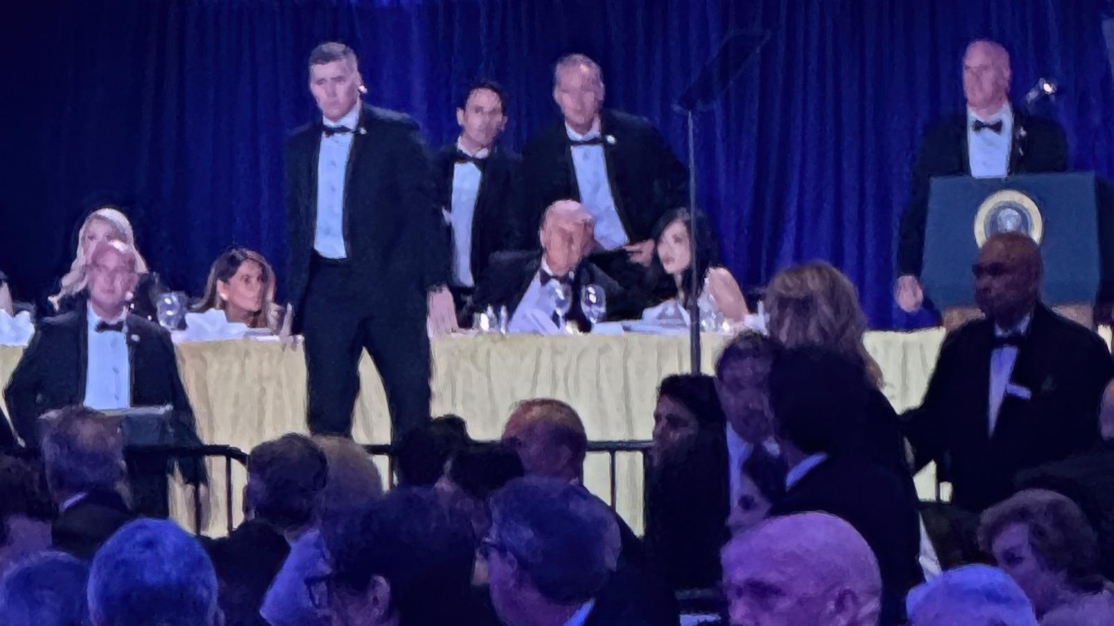 White House correspondents' dinner shooting: Timeline of chaos