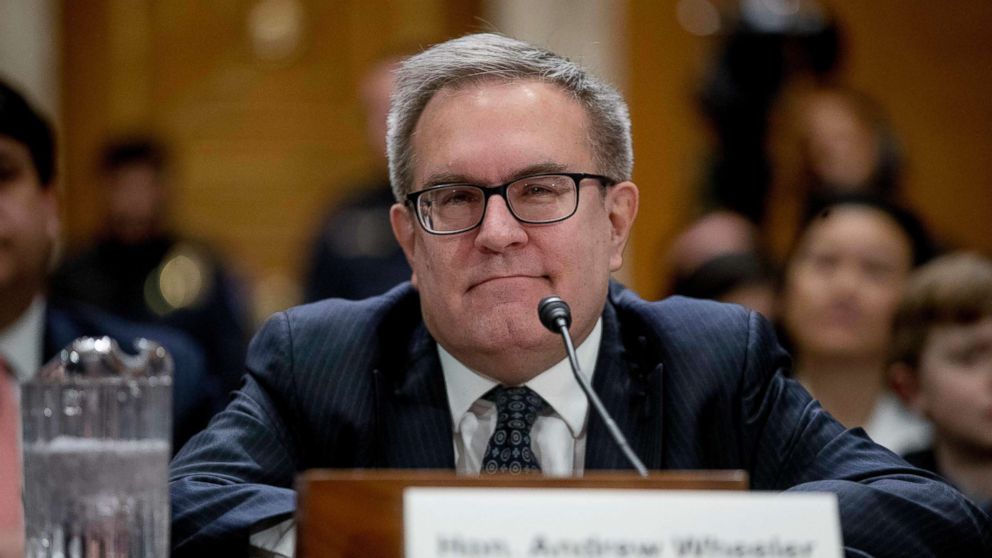 PHOTO: Andrew Wheeler arrives to testify at a Senate Environment and Public Works Committee hearing to be the administrator of the Environmental Protection Agency, on Capitol Hill in Washington, D.C., Jan. 16, 2019.