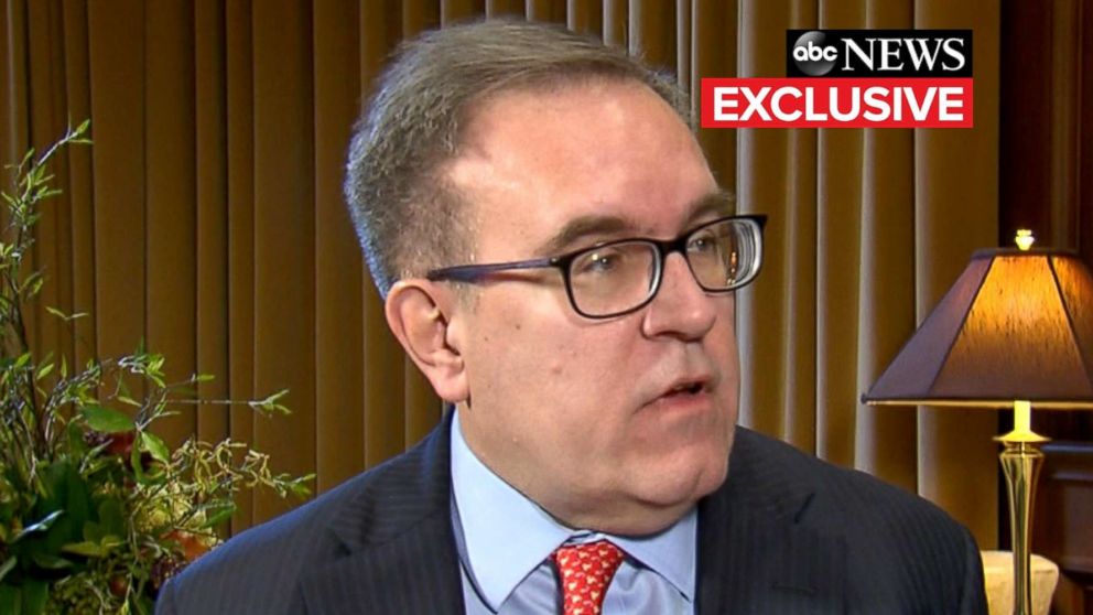 PHOTO: Andrew Wheeler speaks to ABC News in an exclusive interview, Feb. 13, 2019.