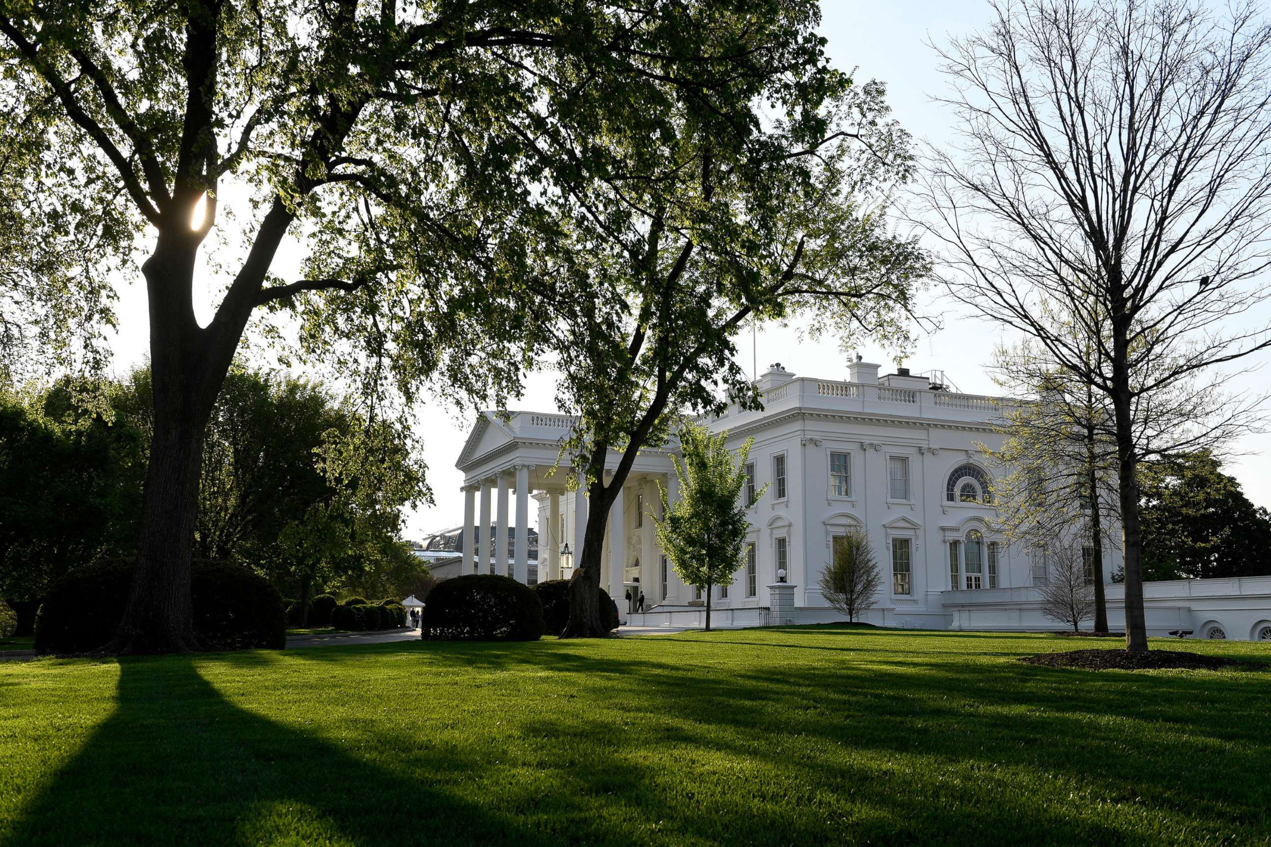 PHOTO: A view of the White House in Washington,D.C., April 17, 2019.