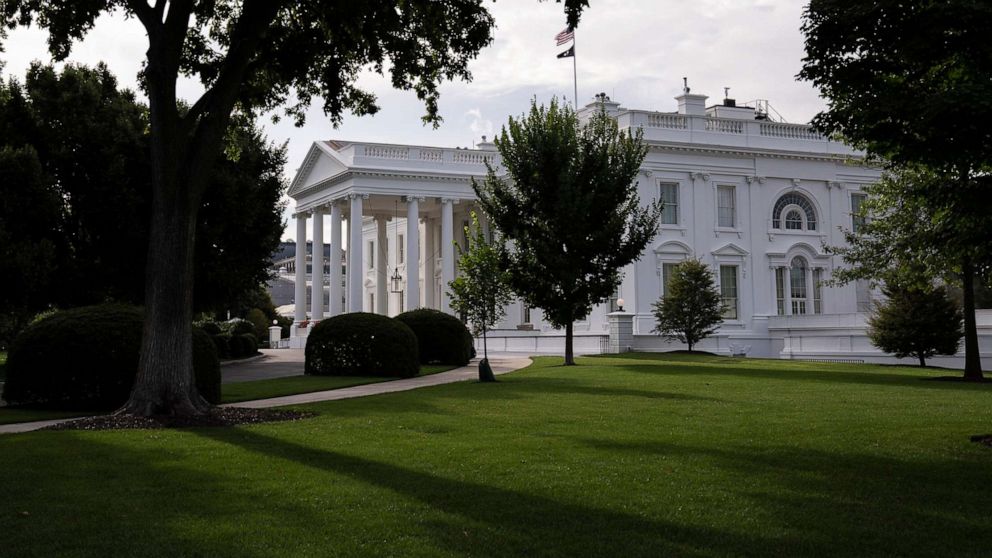 PHOTO: The exterior of the White House from the North Lawn, August 7, 2022, in Washington, DC