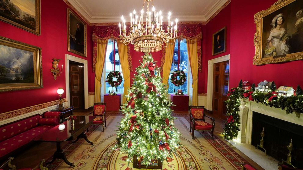 First lady Melania Trump unveiled this year's holiday decorations, with the theme "America the Beautiful."