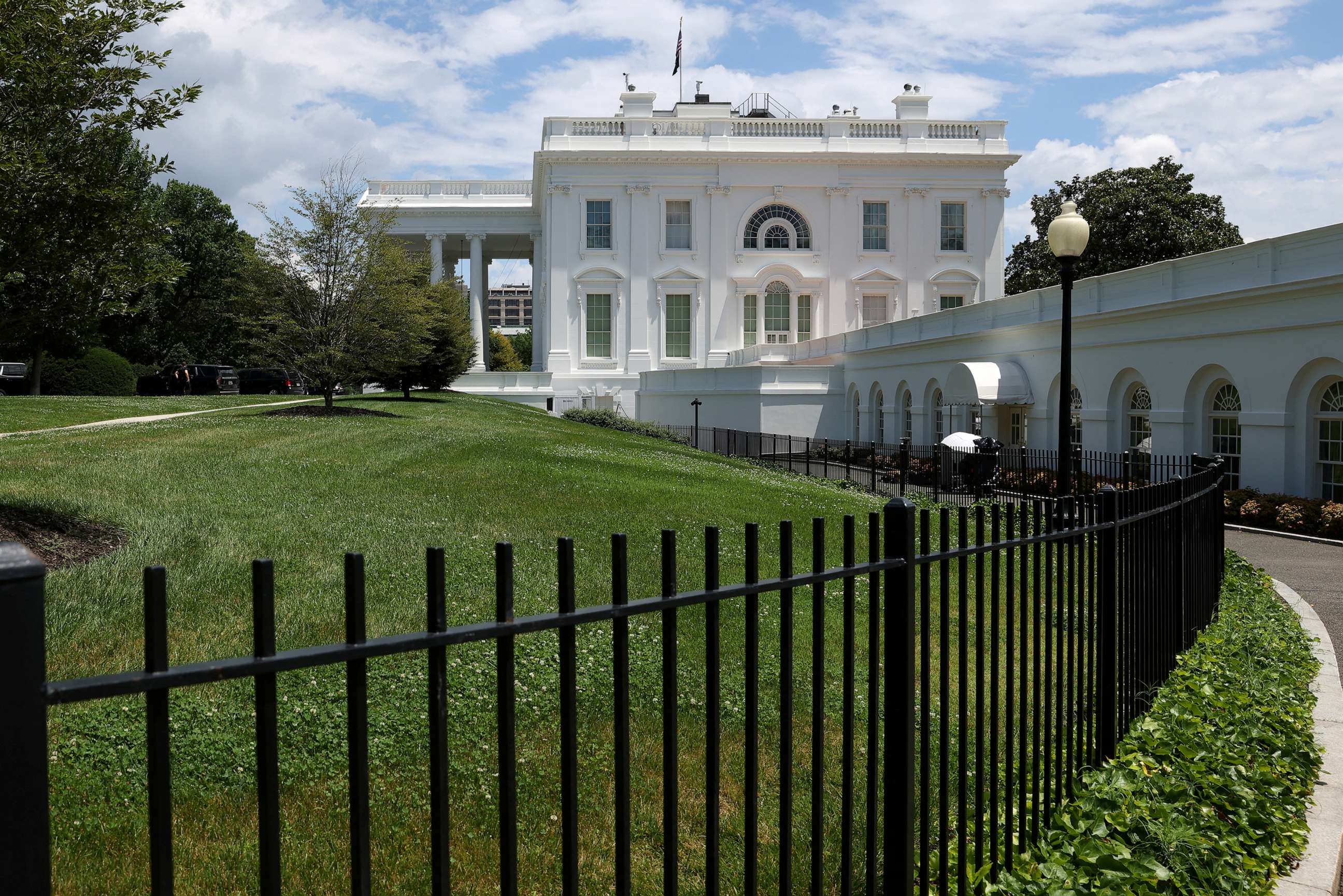 PHOTO: A view of the White House and the West Wing in Washington, D.C, July 4, 2023.