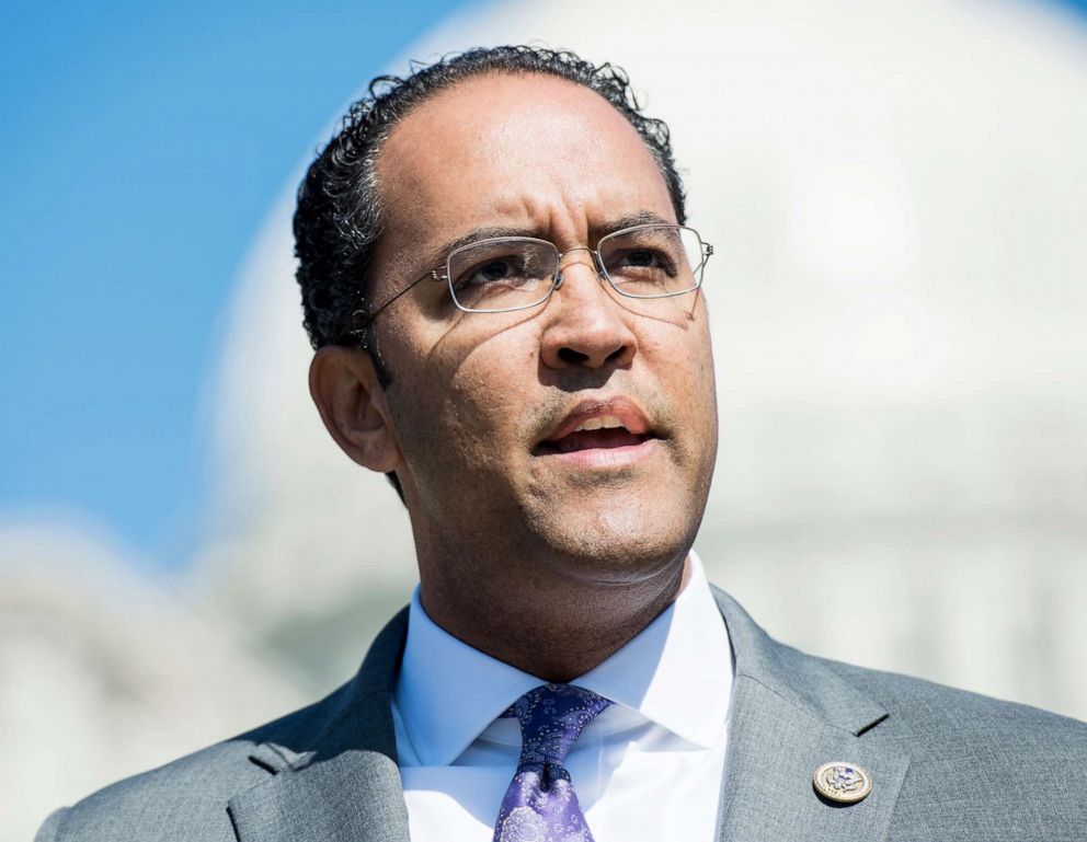 PHOTO: Rep. Will Hurd speaks during a news conference in Washington D.C., April 18, 2018.