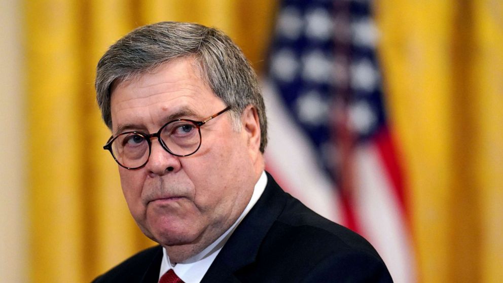 PHOTO: Attorney General William Barr takes part in the "2019 Prison Reform Summit" in the East Room of the White House in Washington, April 1, 2019.