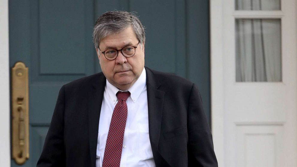  U.S. Attorney General William Barr departs his home March 22, 2019 in McLean, Va.					