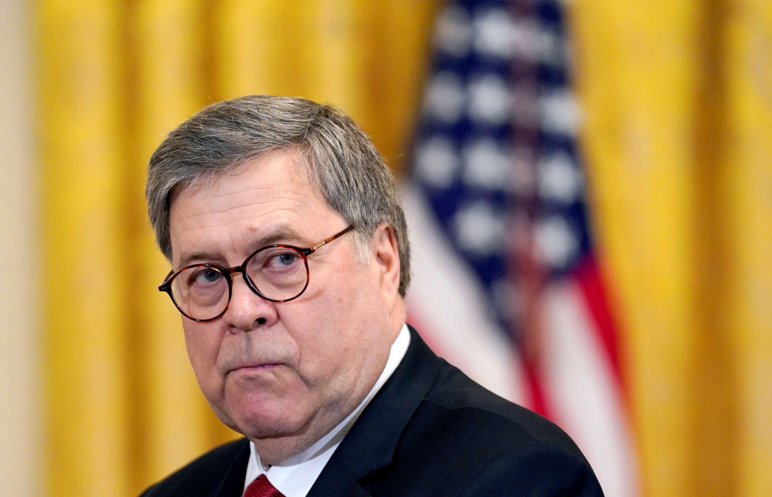 PHOTO: Attorney General William Barr takes part in the "2019 Prison Reform Summit" in the East Room of the White House in Washington, April 1, 2019.