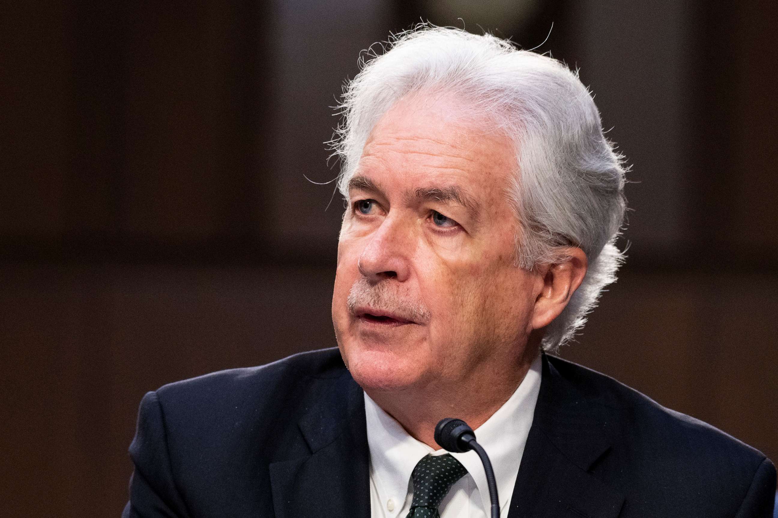PHOTO: In this May 101, 2022, file photo, CIA Director William Burns testifies during the Senate Select Intelligence Committee hearing on "Worldwide Threats," on Capitol Hill in Washington, D.C.