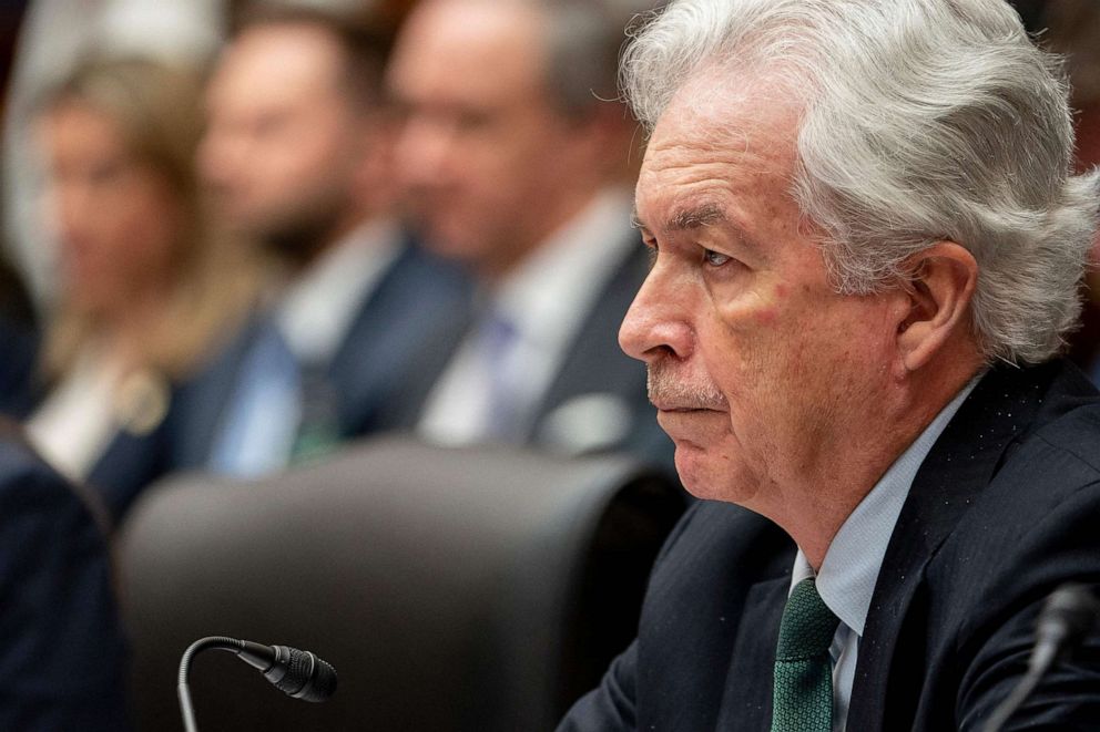 PHOTO: CIA Director William Burns testifies during a House Intelligence Committee hearing on "worldwide threats," on Capitol Hill in Washington, D.C., March 8, 2022.