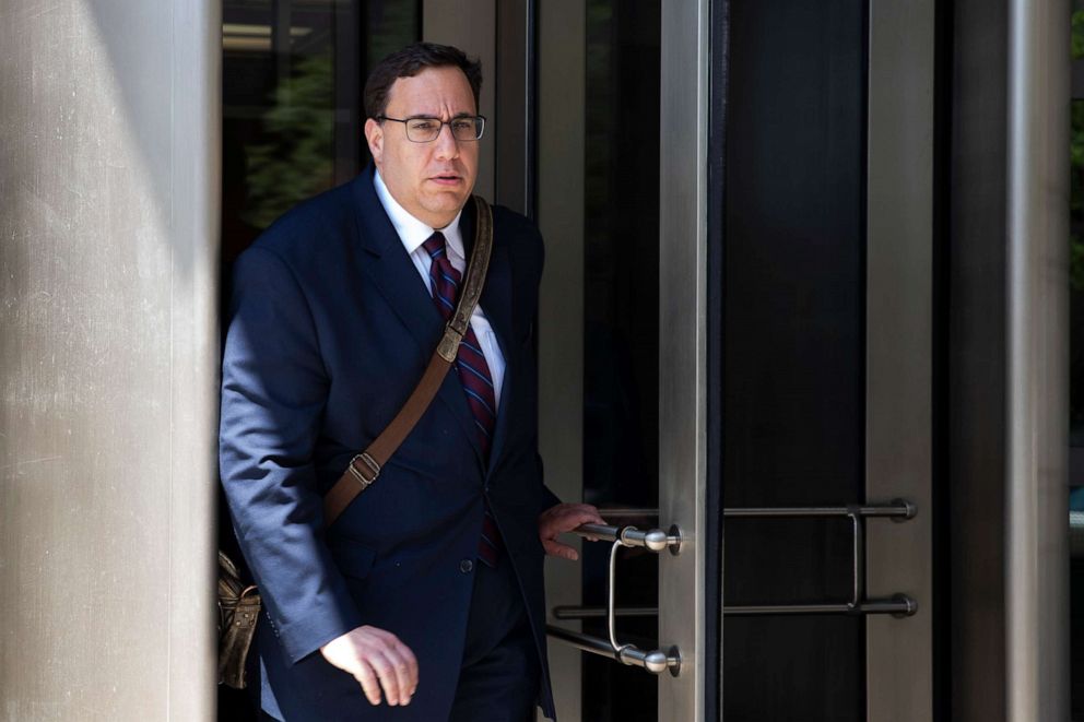 PHOTO: William Consovoy, President Donald Trump's attorney, leaves the federal courthouse in Washington, July 12, 2019.