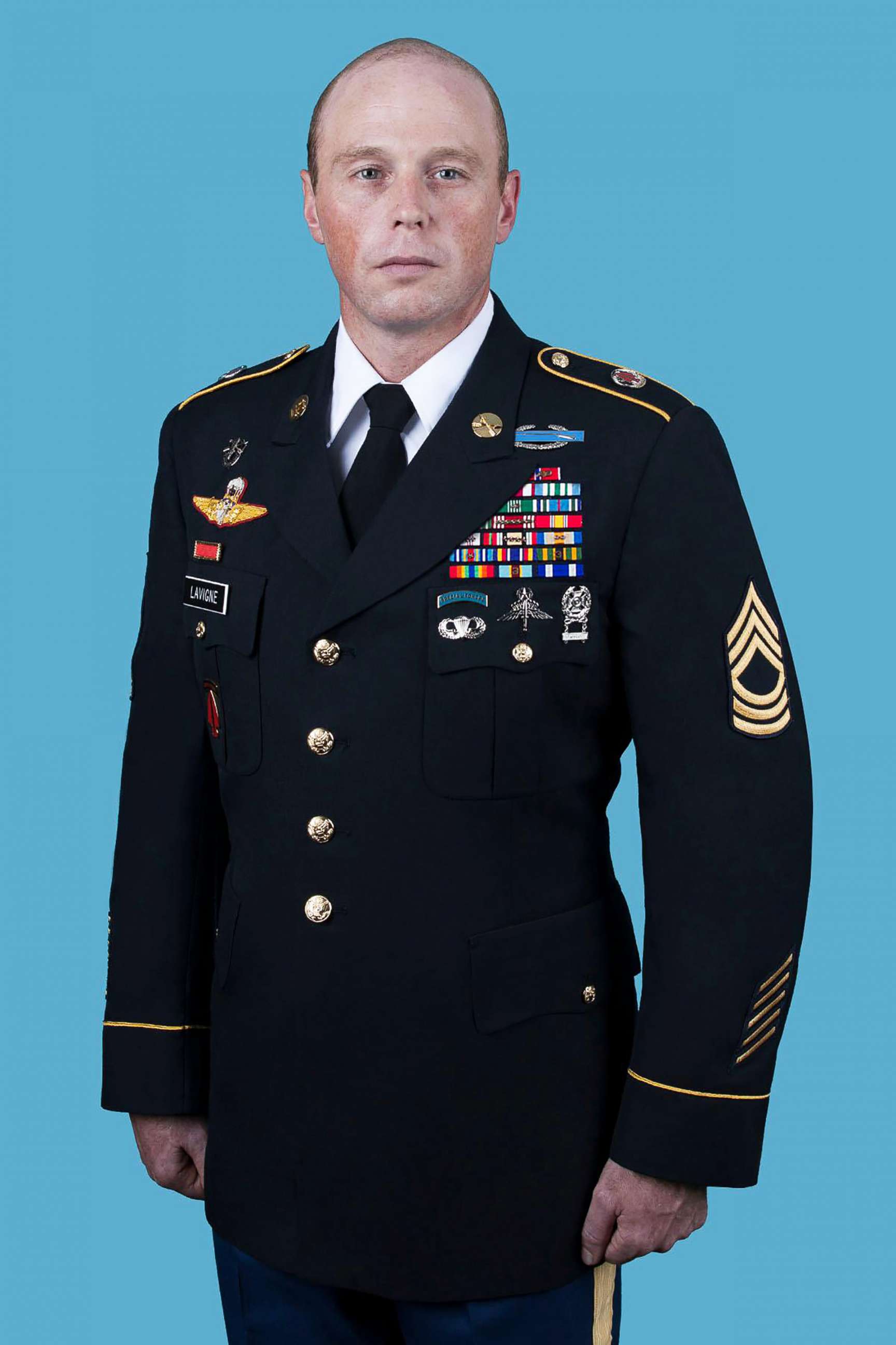 PHOTO: Master Sgt. William J. Lavigne II, pictured in an undated photo from the U.S. Army, was identified as one of two deceased individuals found in a training area of Fort Bragg in North Carolina, on Dec. 3, 2020.