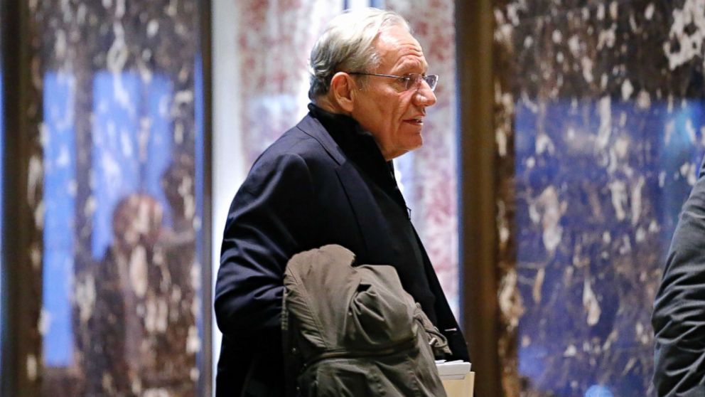 PHOTO: Bob Woodward arrives for meetings with President Donald Trump at Trump Tower in New York, Jan. 3, 2017.