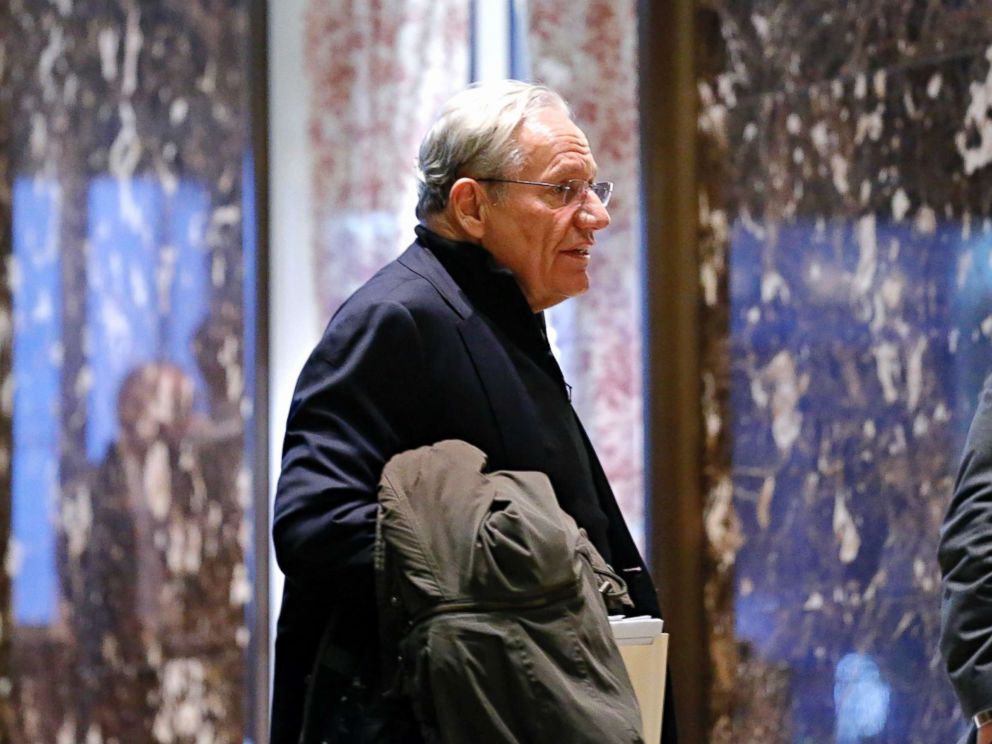 PHOTO: Bob Woodward arrives for meetings with President Donald Trump at Trump Tower in New York, Jan. 3, 2017.