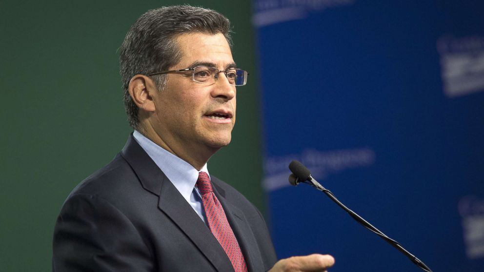 PHOTO: Representative Xavier Becerra, a Democrat from California, speaks during a U.S. Labor Department news conference at the Center for American Progress in Washington, D.C., April 6, 2016.