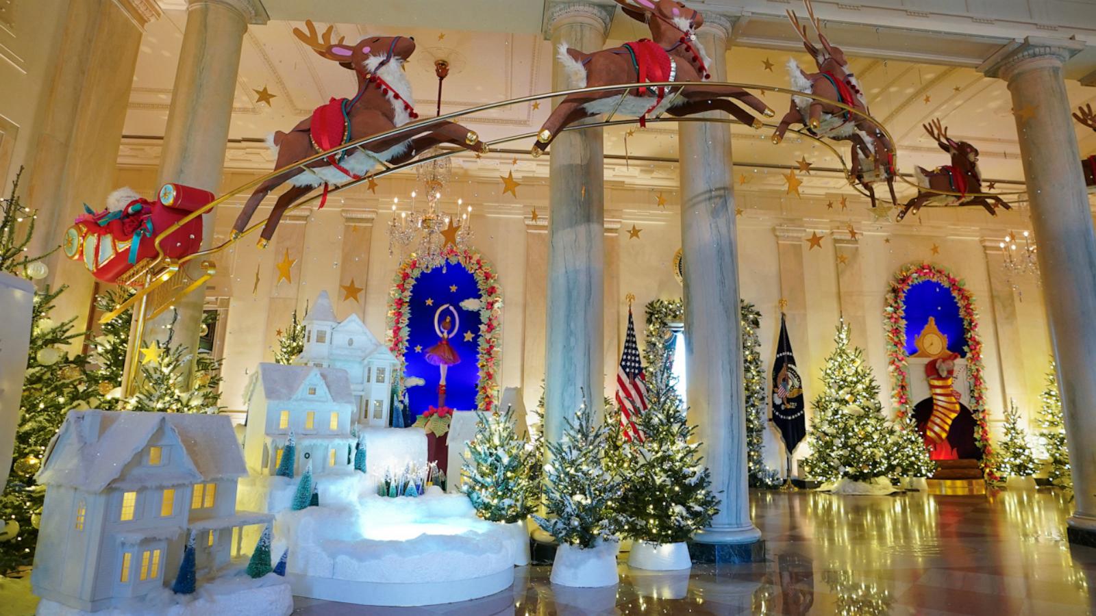 Holiday decorations inspired by Jill Biden's 2023 White House decor