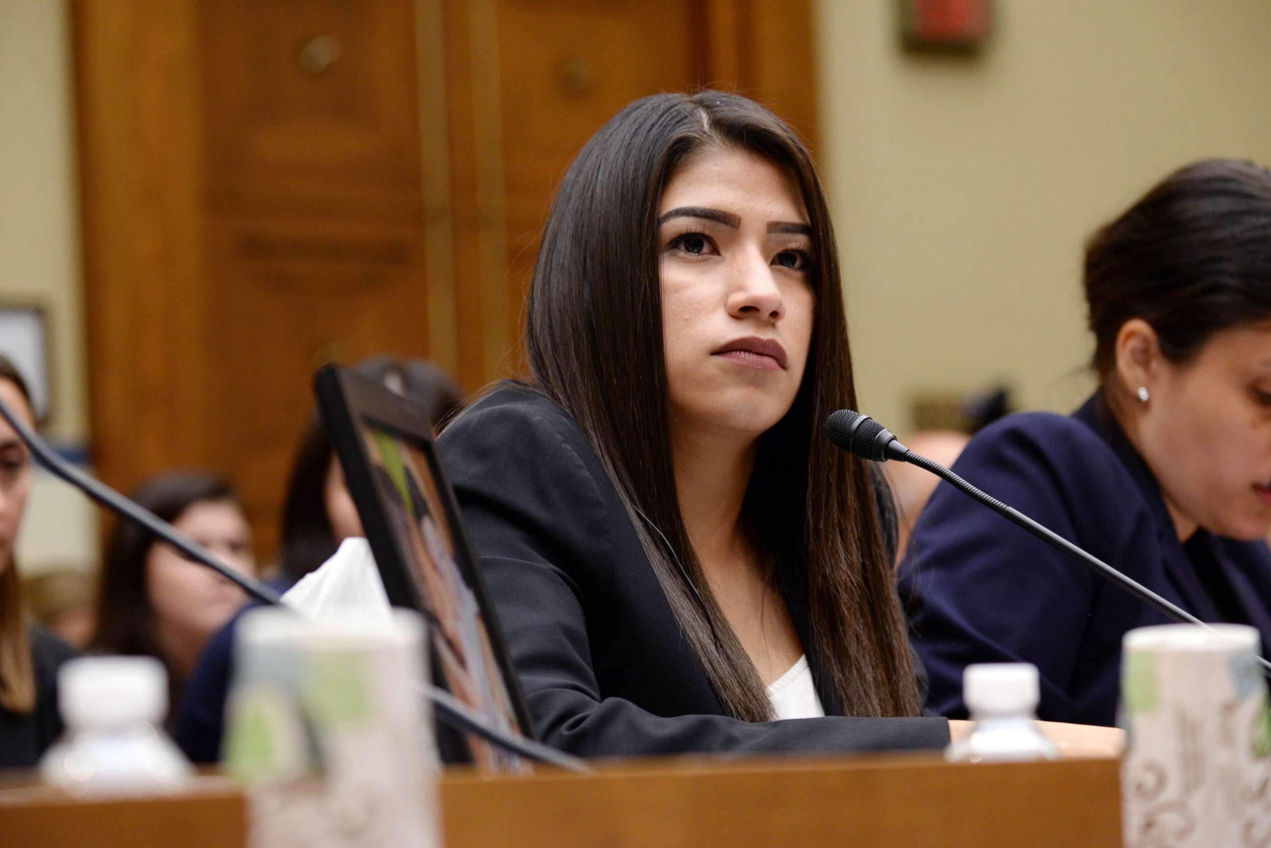 PHOTO: Yazmin Juarez, mother of 19-month-old Mariee, who died after detention by U.S. Immigration and Customs Enforcement, testifies before a House Oversight Subcommittee on Civil Rights and Human Services hearing in Washington, July 10, 2019.