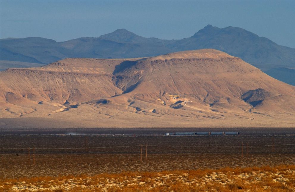 A view of Yucca Mountain Nuclear Waste Repository in Nevada. 