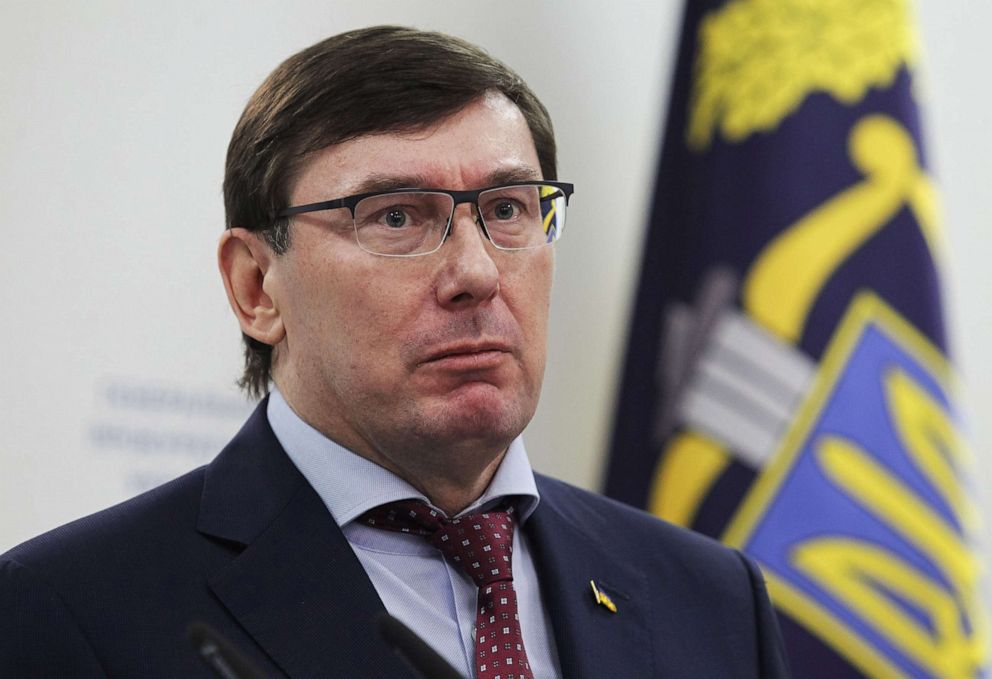 PHOTO: Prosecutor General Yuriy Lutsenko speaks during a press conference in Kiev, Ukraine, March 07, 2019.