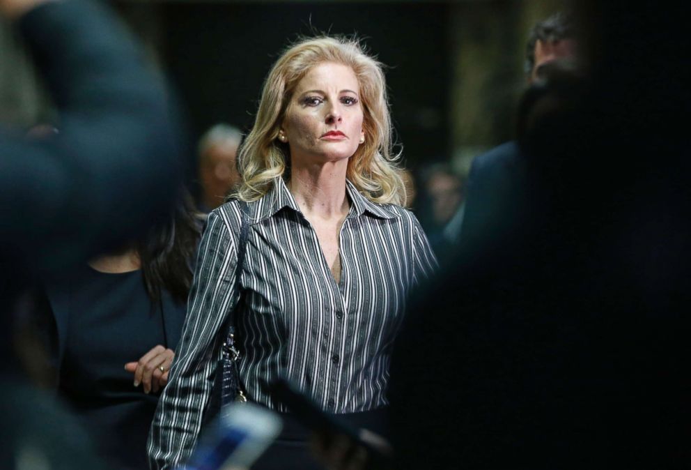 PHOTO: Summer Zervos, who is suing President Donald Trump in a defamation lawsuit, leaves Manhattan Supreme Court after a hearing in New York, Dec. 5, 2017.