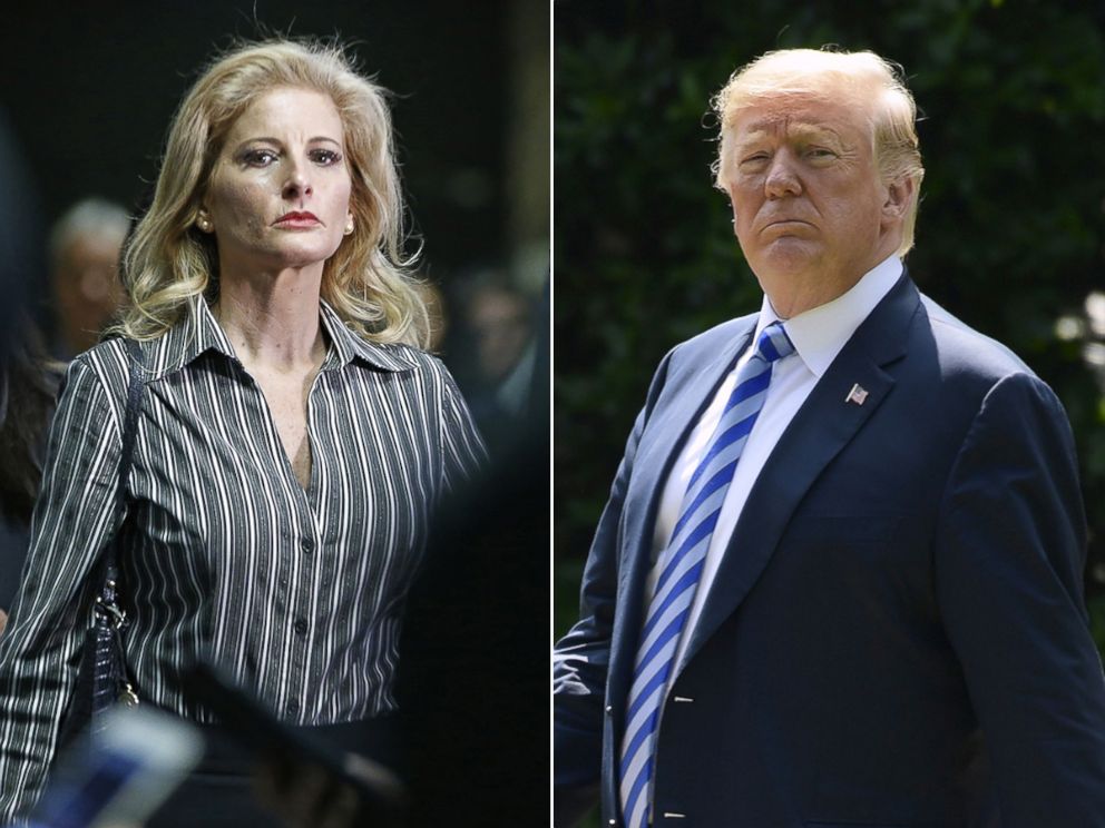 PHOTO: Summer Zervos, who is suing President Donald Trump in a defamation lawsuit, leaves Manhattan Supreme Court after a hearing in New York, Dec. 5, 2017. President Donald Trump walks to Marine One on the South Lawn of the White House, June 1, 2018.