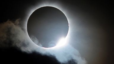 PHOTO: Near totality is seen during the solar eclipse at Palm Cove on Nov. 14, 2012 in Palm Cove, Australia.