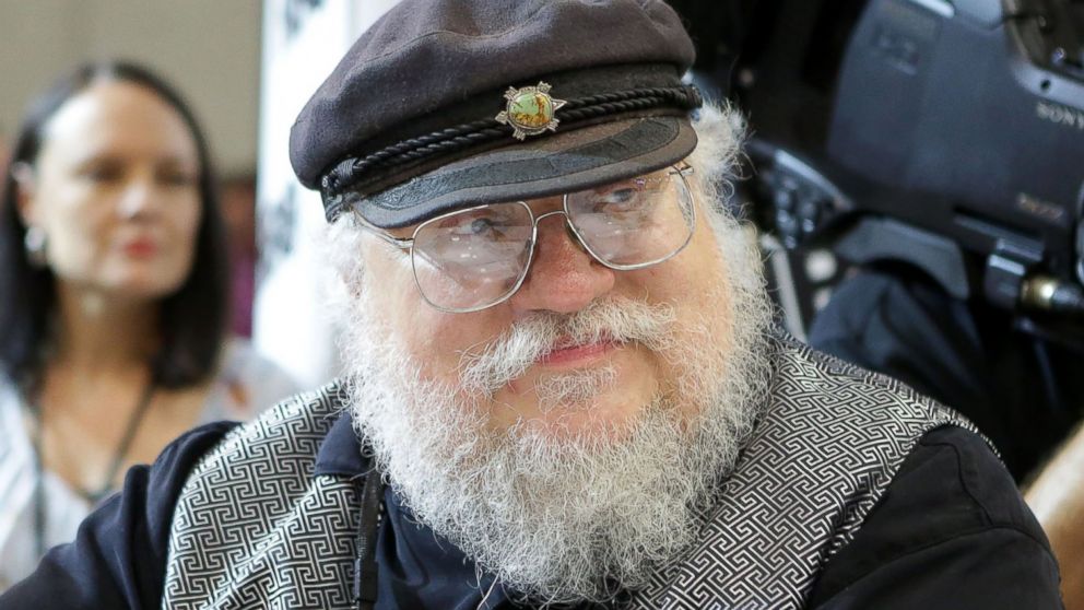 Writer George R.R. Martin of &quot;Game of Thrones&quot; signs autographs during the 2014 Comic-Con International Convention-Day July 25, 2014, in San Diego, Calif.