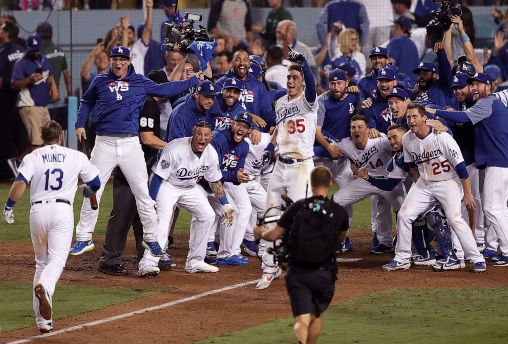 PHOTO: The Los Angeles Dodgers host the Boston Red Sox in Game 3 of the World Series at Dodger Stadium in Los Angeles, Oct. 27, 2018.