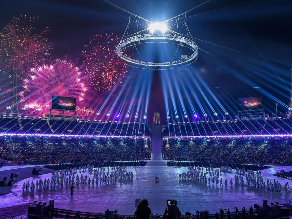 Light Sound Show At Opening Ceremony Of Winter Olympics