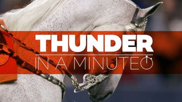 VIDEO: Denver Broncos Mascot Thunder In A Minute