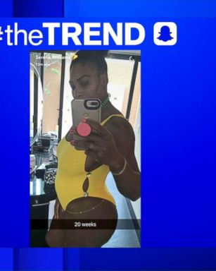 Serena Williams posted a photo of herself standing sideways with the caption "20 weeks" on Snapchat on Wednesday, then deleted it -- prompting widespread speculation that the 23-time major champion is pregnant.