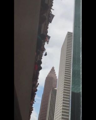 VIDEO: Astros fans help a woman get her hat back in epic way