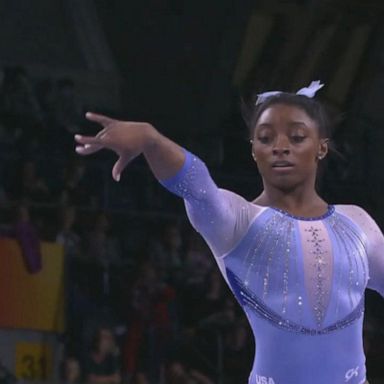 VIDEO: Simone Biles makes history with 2 signature moves