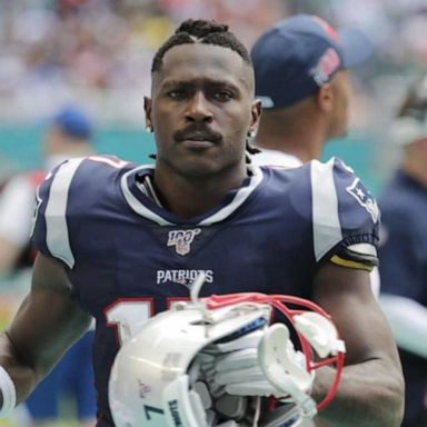 PHOTO: Antonio Brown, 31, and his trainer, Glenn Holt, were both accused of assaulting a moving truck driver outside of the football player's home in Hollywood, Florida, on Tuesday over a disagreement about the moving fees.