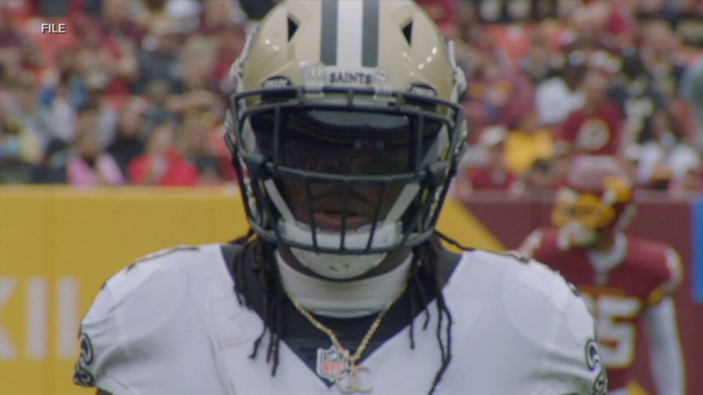 Video New Orleans Saints running back arrested after Vegas club fight:  Police - ABC News