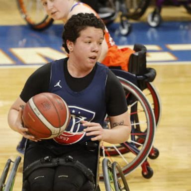 VIDEO: Wheelchair basketball player sets her sights on Team USA