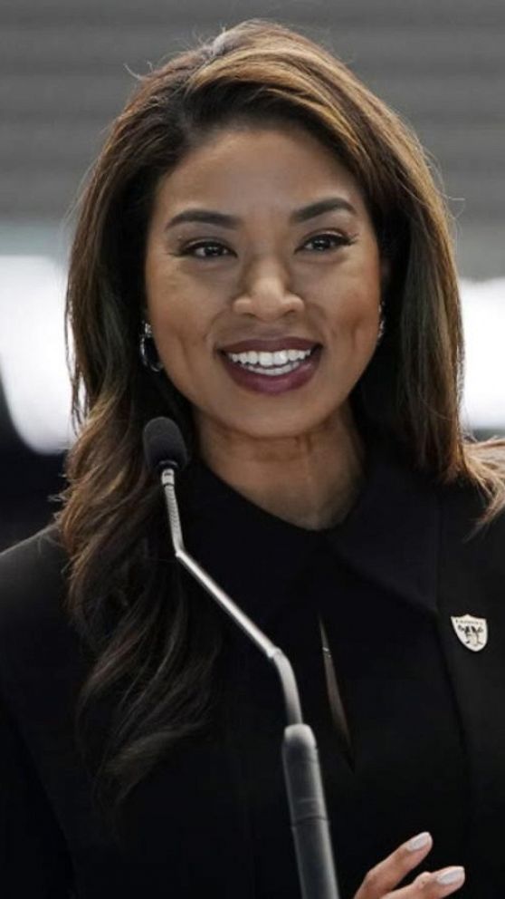 Raiders announce 1st Black female team president in NFL history - ABC News