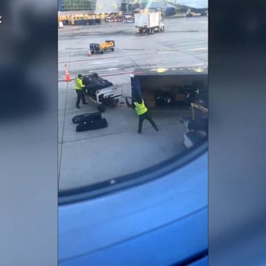 VIDEO: Video of Delta employees tossing golf clubs goes viral